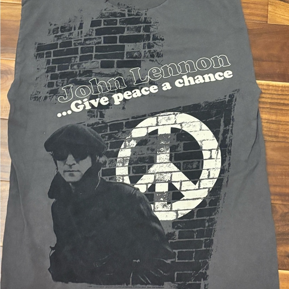 John Lennon Graphic Gray T-Shirt